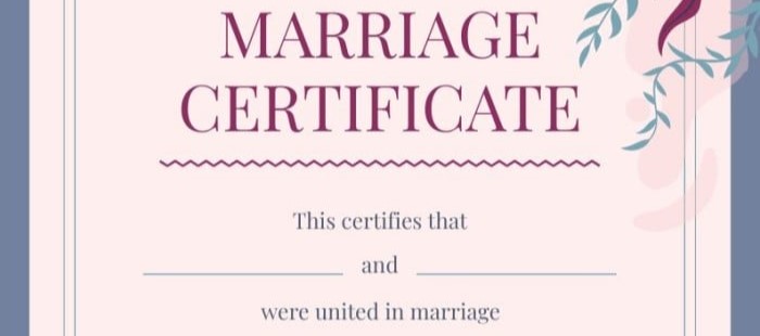 Marriage Certificate Translation