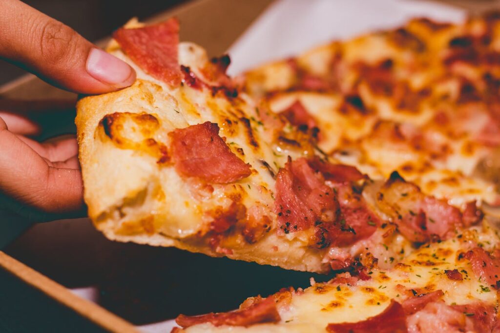 A freshly baked pepperoni pizza with melted cheese and a crispy crust.