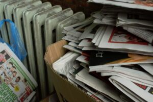 piles of documents for translation