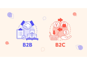 B2B vs. B2C in a pictorial dipiction