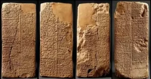 Sumerian Tablets from 3100 bc of the oldest language in the world